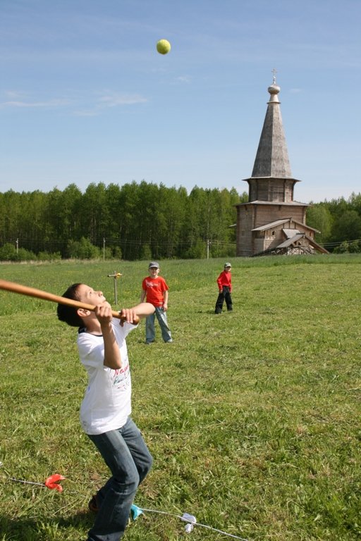 Русская народная игра лапта